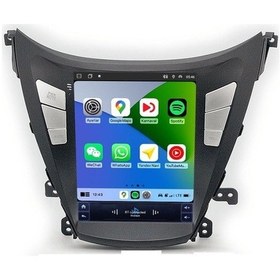 Resim Hyundai Elantra Tesla 2011-2014 8gb Ram 64gb Hafıza 4 Çekirdek Carplay Kamera Android Multimedya 9" 