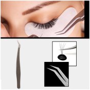 Resim TeknoKesgin KESGİN MARKET® İpek Kirpik Takma Şekillendirme Ve Düzeltme Cımbızı 856 