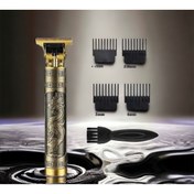 Resim gold honey Power Kuru Kafa T Bıçaklı Saç Sakal Ense Çizim Epilasyon Öncesi Metal Tıraş Makinesi 