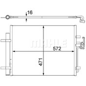 Resim KLIMA RADYATORU MONDEO IV S MAX 07 /> GALAXY 1.6 / 1.8 / 2.0 / 2.0TDCI 07 /> LANDROVER FREELANDER 2.2TDCI VOLVO S60 S80 II V60 V70 III XC70 II 2.5 / 3.2 