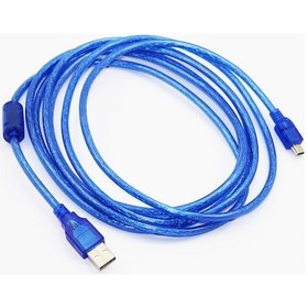 Resim Mini Usb Şarj Ve Data Kablosu 5 Pin Mini Usb To Usb Kablo 5m 