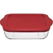 Resim Paşabahçe 59034K Plastik Kapaklı Kare Borcam Fırın Tepsisi Küçük 