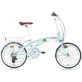 Resim Carraro Flexi Classico 20 V Katlanır Bisiklet (Pastel Yeşil Beyaz) 