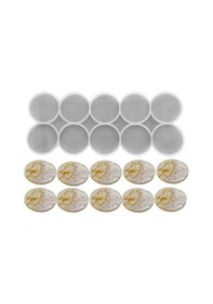 Resim Epoksi Silikon Kalıp Çoklu Magnet Kalıbı Düz Yuvarlak Daire Seri 