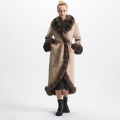 Resim Bej Tekstil - Kürk Kadın Kürk Kaban - K23KKM320380-Q8A 