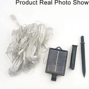 Resim Willowhaven Solar Bahçe Ağ Işığı 100 Led 59.06x59.06in 8 Mod Çalışma Çit Ağaç Aydınlatma 