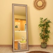Resim Q-Art Dekoratif Hazeran Görünümlü Ayaklı Boy Aynası - 50x150 cm 