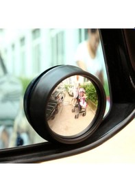 Resim Kör Nokta Aynası 360 Yuvarlak Ayna Siyah 2Li 