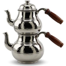 Resim 1 mm Kalın Middle Nikel Kaplama Dövme Bakır Çaydanlık Bakır 