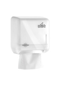 Resim Rulopak Mini Tekçek Tuvalet Kağıdı Dispenseri Transparan Beyaz 