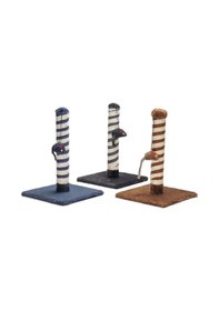 Resim Beeztees Fare Oyuncaklı Kedi Tırmalama Direği 25x25x38 Cm Renkli 