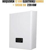 Resim Hoşseven Elektrikli Kombi 12 Kw Sıcak Su 220 V 
