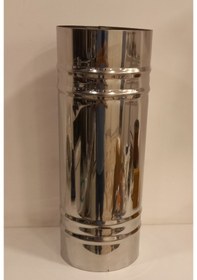 Resim Renuzu Soba Borusu Çap 13 Cm Derinlik 50 Cm Paslanmaz Krom Çelik 430 