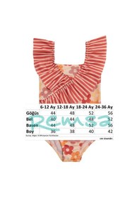 Resim Neopy Uv Korumalı Askılı Mayo Kız Bebek Yüzücü Mayo 5107 Krem Krem 