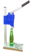 Resim Kapak Kapatma Aleti Soda Gazoz Kapağı Kapama Makinası Mavi + 200 Kapak Hediye 1. SINIF FABRİKASYON SIFIR ÜRÜN + AYNI GÜN KARGO TANITIM FİYATI