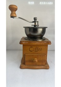 Resim Çekirdek Kahve , Mokapot Ev Tipi Ve Kamp , Kahve Değirmeni Retro Turuncu 