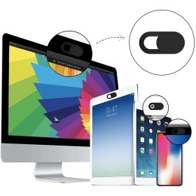 Resim THREESTEP Pratik Web Kamera Kapatıcı - Ekstra Ince 0.7mm - Webcam Cover Gizliliğiniz Için Güvenli Kullanım 