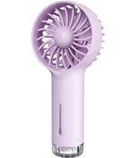 Resim Mini El Tipi Vantilatör, Şarj Edilebilir Küçük Vantilatör Mor 