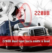 Resim 2 Adet 12v Evrensel Çift Sesli Elektrikli Korna Araç, Kamyon, Motosiklet Ve Tekne İçin Yüksek Sesli Sinyal Aksesuarı 