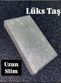 Resim Lüks Taş Taşlı Sigara Kutusu (Uzun Slim) 