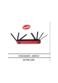 Resim Alyan Çakı Seti Kırmızı Portatif Taşınabilir Ergonomik Model Gri - Siyah 