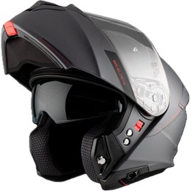 Resim Mt Genesis SV Solid A12 Parlak Çene Açılır Kask Gri 