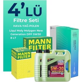 Resim Mann Mercedes S320 Dizel Filtre Bakım Seti Liqui Moly Motor Yağlı (2006-2010) 4 Lü - 
