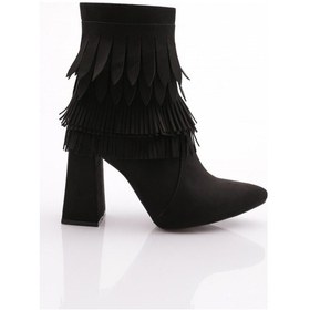 Resim Dgn 001 Kadin Topuklu Bot 001-1912-R1680 Siyah 