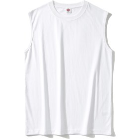 Resim Erkekler için %100 Pamuk Kolsuz Tank Top - Günlük & Spor, Bol Kesim, Düz Renk 
