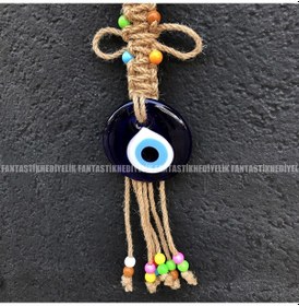 Resim Balık Nazar Boncuk Seramik Bahçe Balkon Kapı Duvar Süs Sarkaç (387073611) 