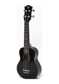 Resim Valler Uk110 Krom Burgu Siyah Soprano Ukulele 