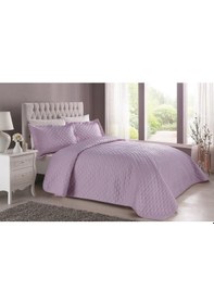 Resim Taç Yatak Örtüsü Seti Happy Days Tek Kişilik Cloudy Lila 