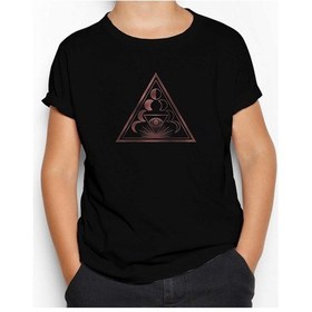 Resim Lotus 2 Siyah Çocuk Tişört Siyah 