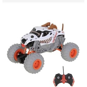 Resim Monster Truck Tasarımlı Uzaktan Kumandalı Off Road Jeep 25 Cm Turuncu Beyaz Siyah Çok Renkli 
