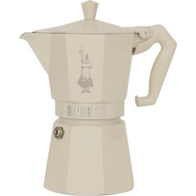 Resim Hype Store - Exclusive: 6 Cups Ocak Üstü Espresso Pişirici - 270ML - Krem Renk - Alüminyum Gövde - Patentli Güv 
