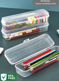 Resim Mithra Life Kalemlik Diş Fırçası Makyaj Seyahat Şeffaf Plastik Saklama Kutusu MIT1237 