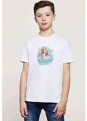 Resim K Pop Ice Princess Jessica Baskılı Unisex Çocuk Beyaz T-Shirt 