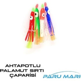 Resim Palamut Sırtı Çaparisi 4'lü 5.5cm Ahtapotlu Mustad İğneli 