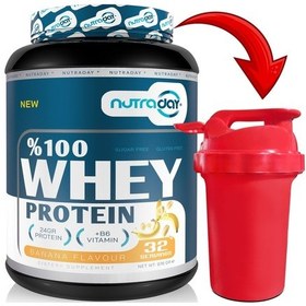 Resim Whey Protein 976 Gr Muz Aromalı Protein Tozu 24 Gram Protein 32 Servis Shaker Hediyeli 