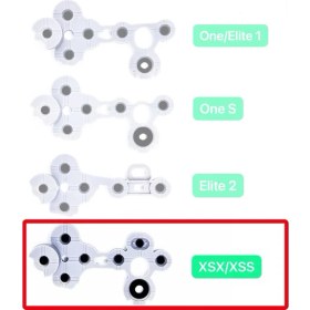 Resim Xbox Series X/s Iç Lastik Kol Tamiri Silikon Iletken Yedek Parça 