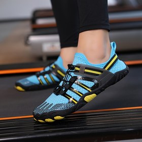 Resim Erkekler için Hızlı Kuruyan Çıplak Ayak Aqua Ayakkabılar - Hafif, Nefes Alabilen, Kaymaz Su Sneakerları Plaj, Yürüyüş, Balıkçılık & Sörf için, Ayarlanabilir Bağcıklı Kapatma, Dayanıklı Kauçuk Taban, Balıkçılık Su Ayakkabıları | Spor Plaj Ayakkabıları | Nefes Alabilen Kumaş Üst, Plaj Giyimi 