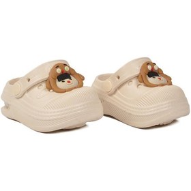 Resim Walkway Ekru Eva Hafif Esnek Unisex Çocuk Sabo Terlik 2316 B-p 
