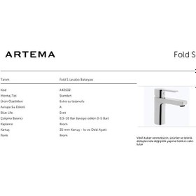 Resim Artema Fold S A42532 Lavabo Bataryası 
