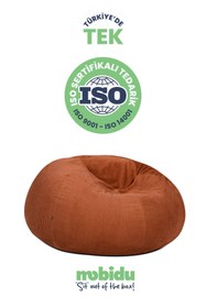 Resim Mobidu Soft Plum Armut Koltuk – Fitilli Kadife - 5 Yıl Garanti - Kiremit 