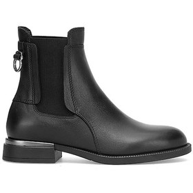 Resim Mammamia D25kb-8325 Kadın Hakiki Deri Chelsea Bot Siyah Siyah 