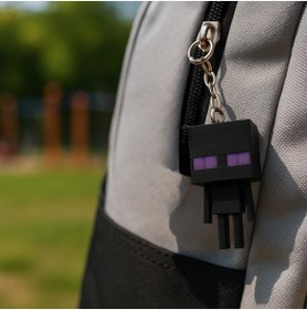 Resim Flexilab Creative Minecraft Enderman Figürlü Anahtarlık - Aksesuar, Koleksiyon ve Hediye Ürünü 