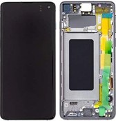 Resim Te Samsung Uyumlu S10 G973f Uyumlu Çıtalı Lcd Ekran Beyaz 