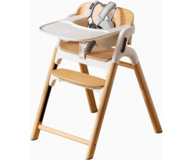 Resim Momcozy Dinerpal Ayarlanabilir Kayın Ahşap 5’i 1 Arada Mama Sandalyesi 