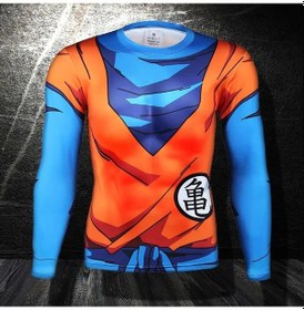 Resim Dragon Ball Dragon Ball Goku Baskılı Sıkıştırma Tayt Erkek Legging Pantolonturuncu Turuncu 