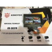 Resim Kıngvox KV-3037R 7.tft LED Oquad Dvr Monıtör Ekranı Dörde Bölen 